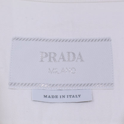 PRADA プラダ 【国内正規/23年製】UCS414 ロゴ刺繍 ワンポケット 半袖オープンカラーシャツ トップス