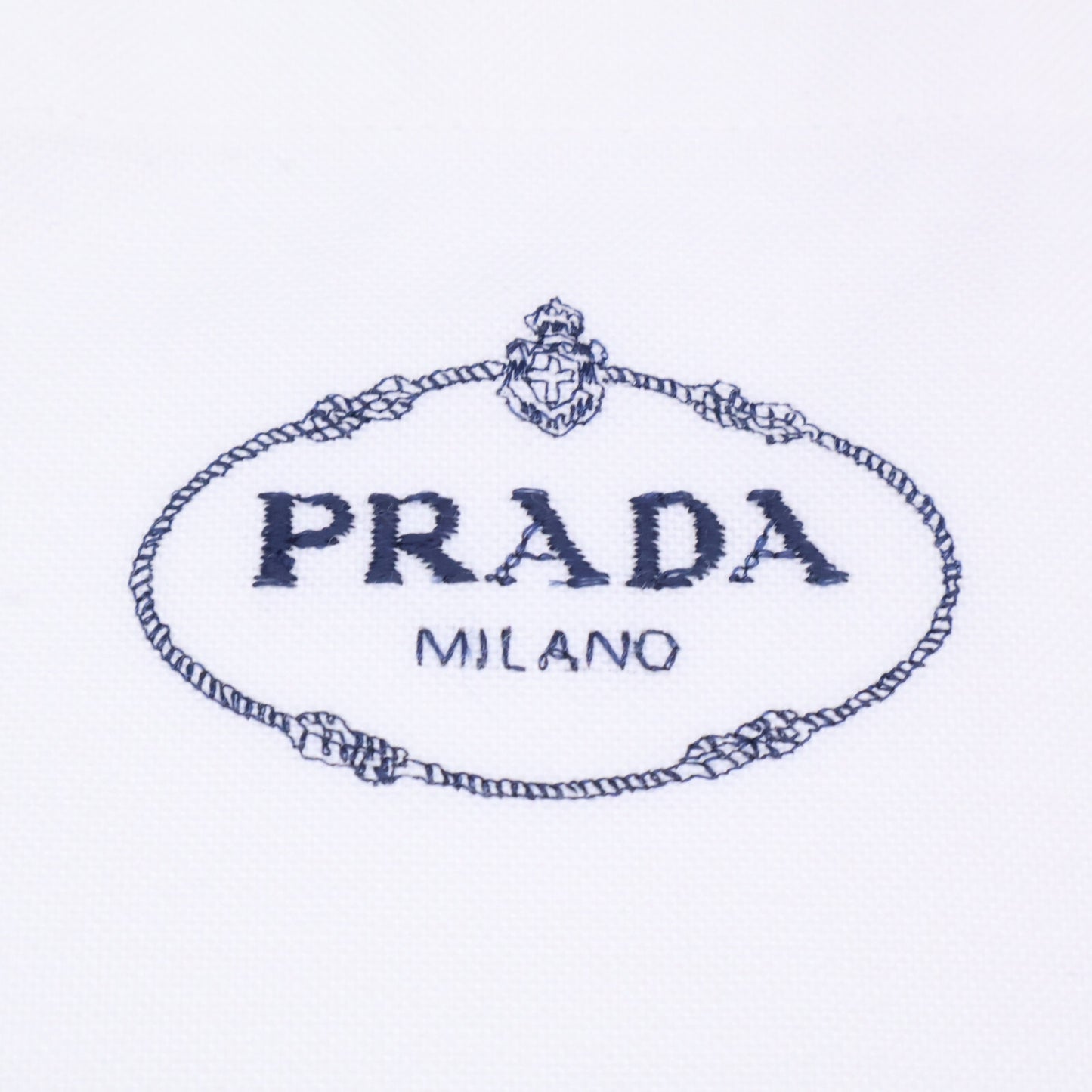 PRADA プラダ 【国内正規/23年製】UCS414 ロゴ刺繍 ワンポケット 半袖オープンカラーシャツ トップス