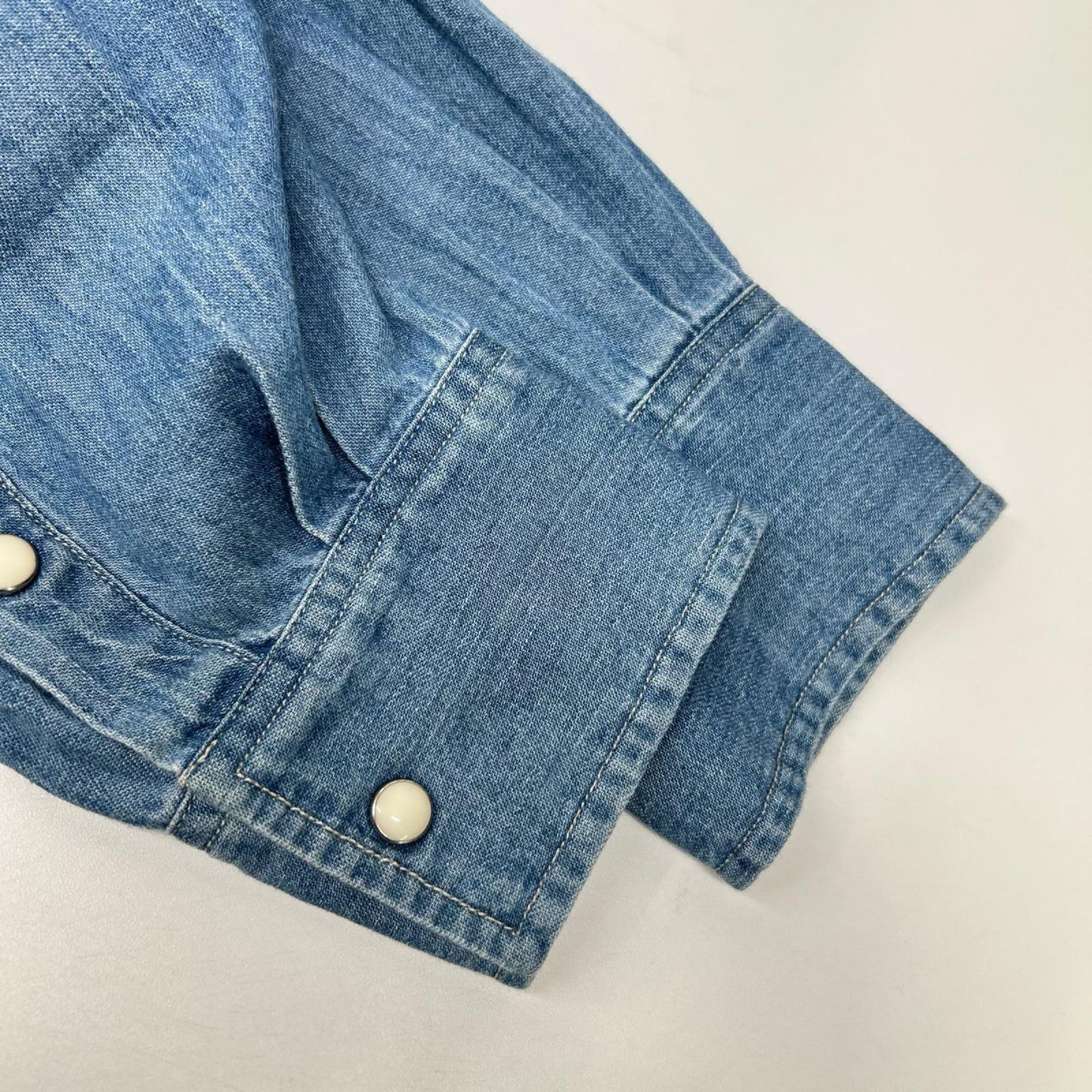 AURALEE オーラリー A24SS01GS 24SS WASHED INDIGO SELVEDGE SUPER LIGHT DENIM SHIRT ロングスリーブデニムシャツ トップス