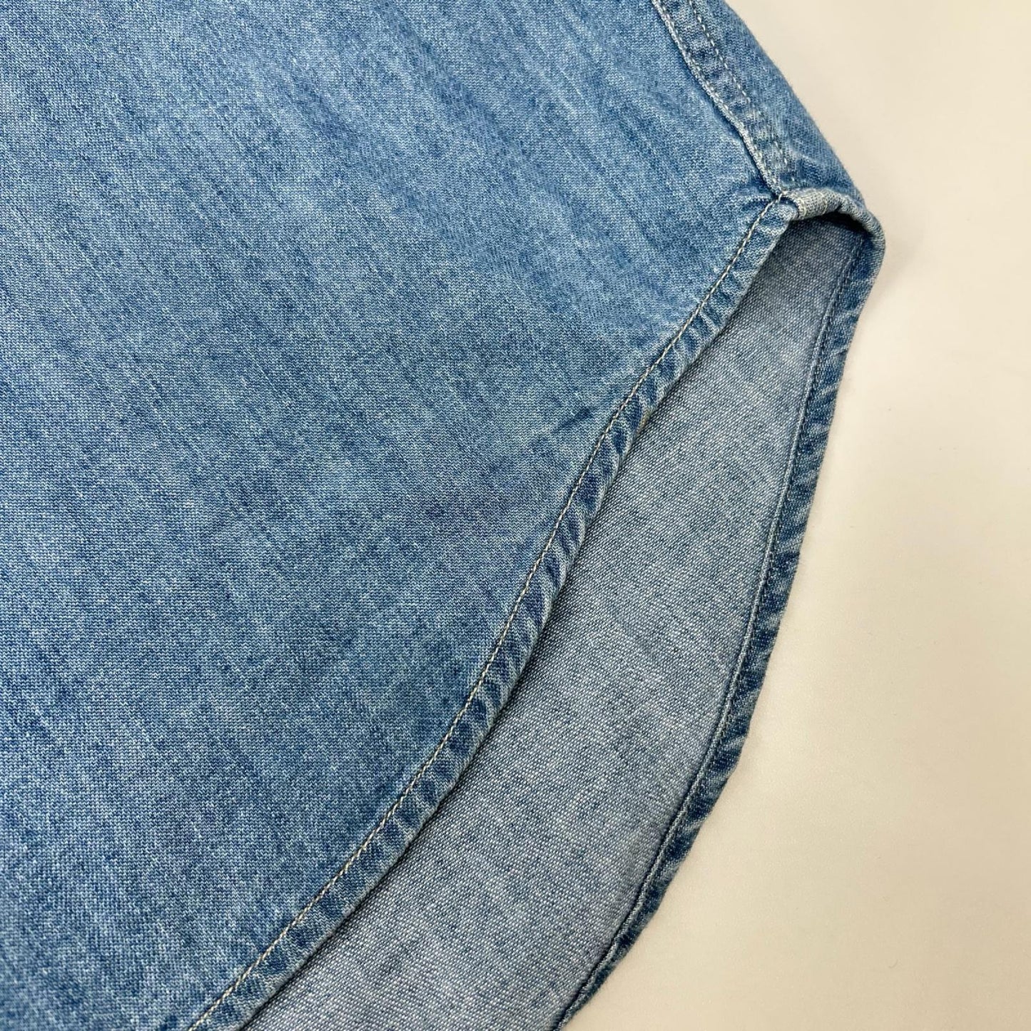 AURALEE オーラリー A24SS01GS 24SS WASHED INDIGO SELVEDGE SUPER LIGHT DENIM SHIRT ロングスリーブデニムシャツ トップス