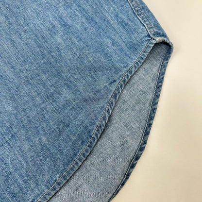 AURALEE オーラリー A24SS01GS 24SS WASHED INDIGO SELVEDGE SUPER LIGHT DENIM SHIRT ロングスリーブデニムシャツ トップス