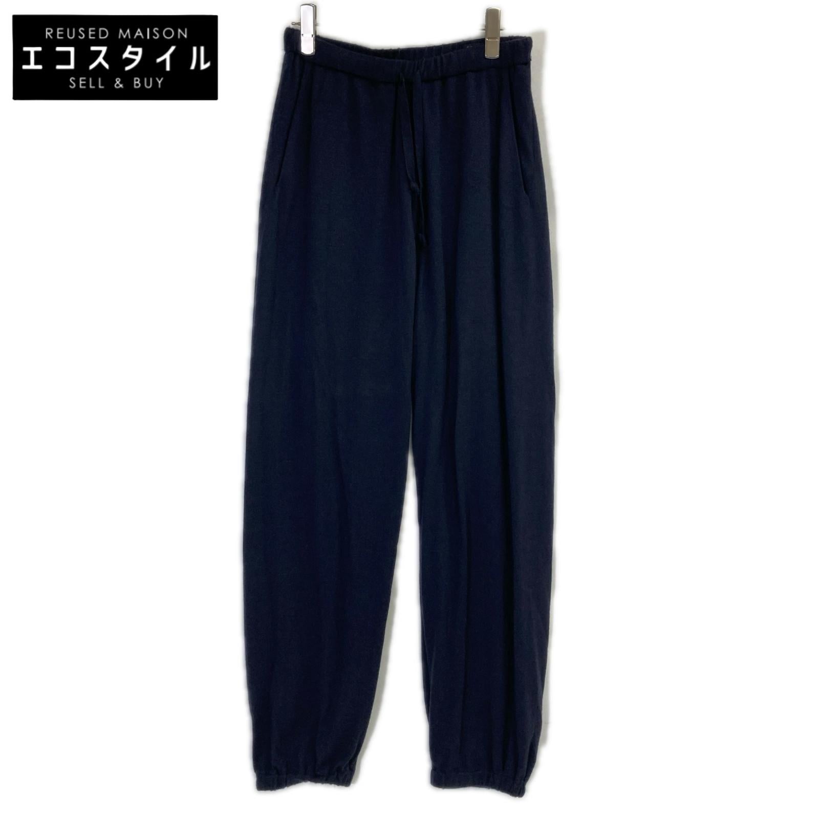 COMOLI コモリ X01-06006 23SS ネイビー カシミヤシルク カシミヤシルク ニットパンツ ボトムス
