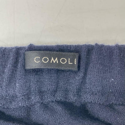 COMOLI コモリ X01-06006 23SS ネイビー カシミヤシルク カシミヤシルク ニットパンツ ボトムス