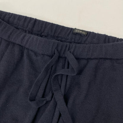 COMOLI コモリ X01-06006 23SS ネイビー カシミヤシルク カシミヤシルク ニットパンツ ボトムス