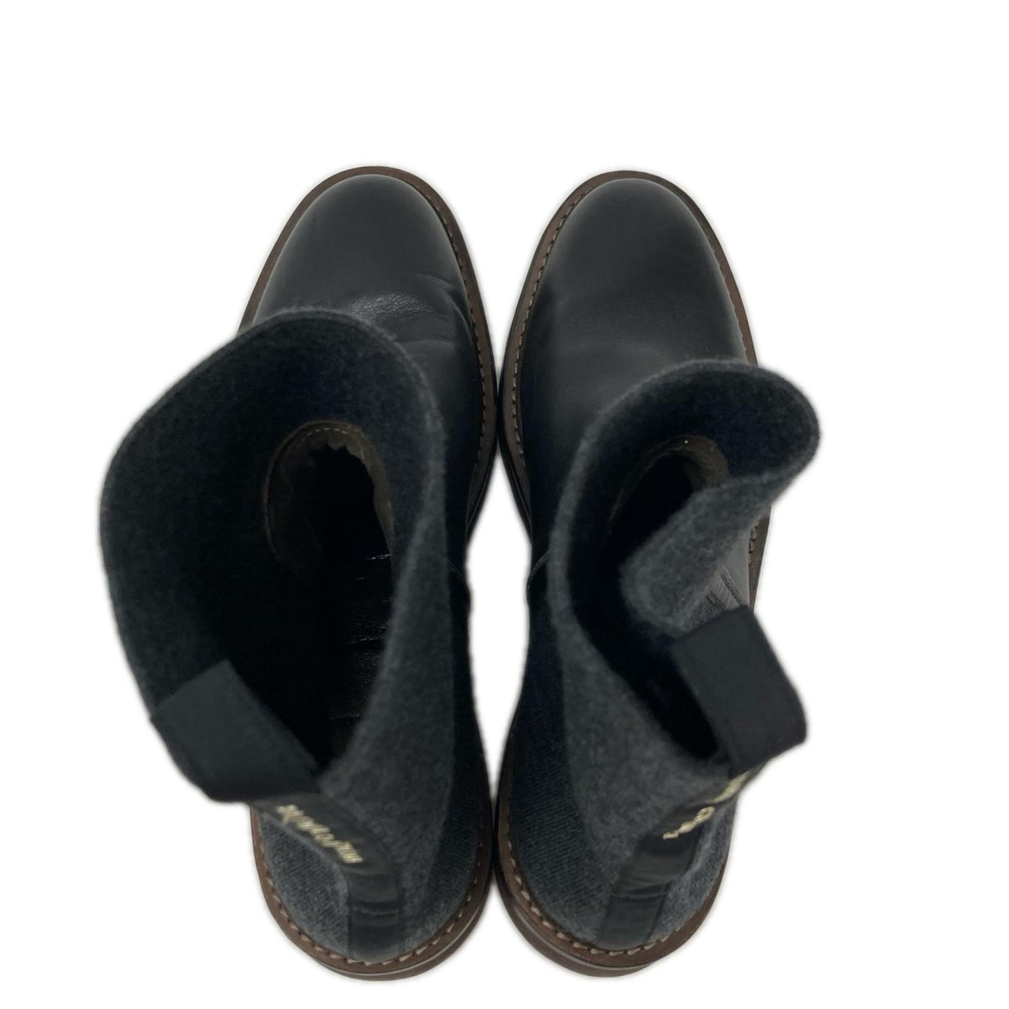 BRUNELLO CUCINELLI ブルネロクチネリ 【美品】レザーｘニット チェルシー アンクルブーツ シューズ