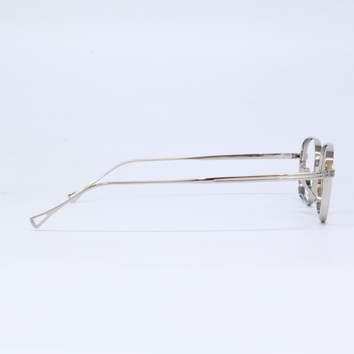 KameManNen カメマンネン KMN114 TS シルバー メタル ワイドスクエアシェイプ 眼鏡/アイウェア 眼鏡