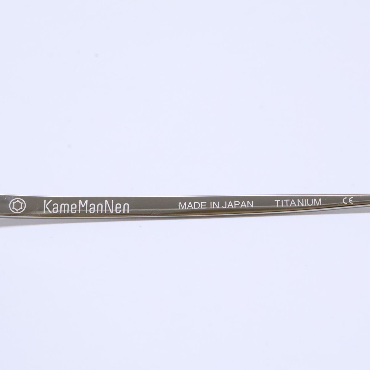 KameManNen カメマンネン KMN114 TS シルバー メタル ワイドスクエアシェイプ 眼鏡/アイウェア 眼鏡