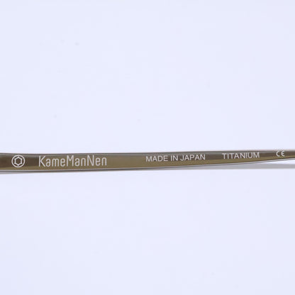 KameManNen カメマンネン KMN152 TS シルバー オールメタル オクタゴンシェイプ スプラウトパット 眼鏡/アイウェア 眼鏡