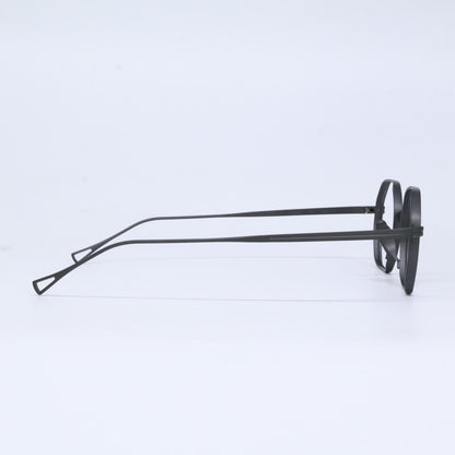 KameManNen カメマンネン KMN152 MBK マットブラック オールメタル オクタゴンシェイプ スプラウトパット 眼鏡/アイウェア 眼鏡