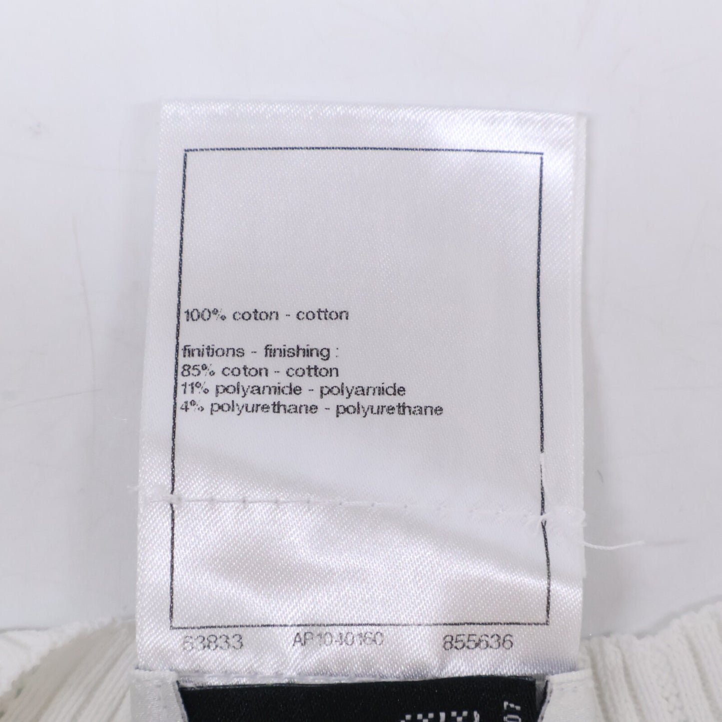 CHANEL シャネル 【美品/国内正規/23SS】P75097K10772 コットン カメリアモチーフ シアー ニットセーター トップス