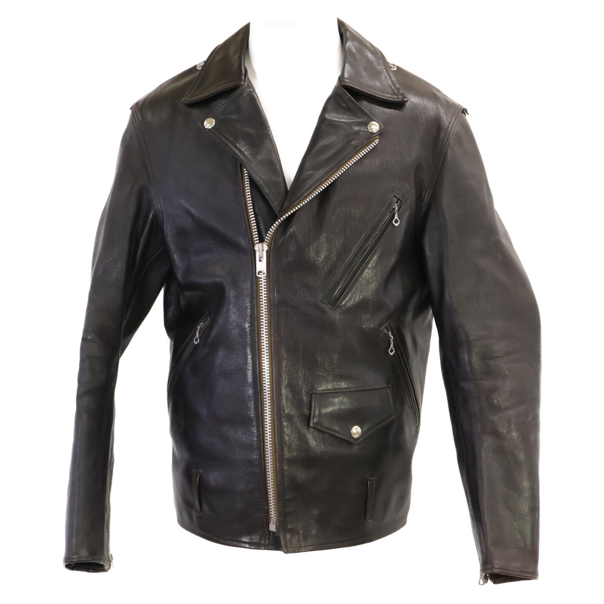 FINECREEKLEATHERS ファインクリークレザーズ Leon Custom レオンカスタム ホースハイド ダブルライダースジャケット ジャケット