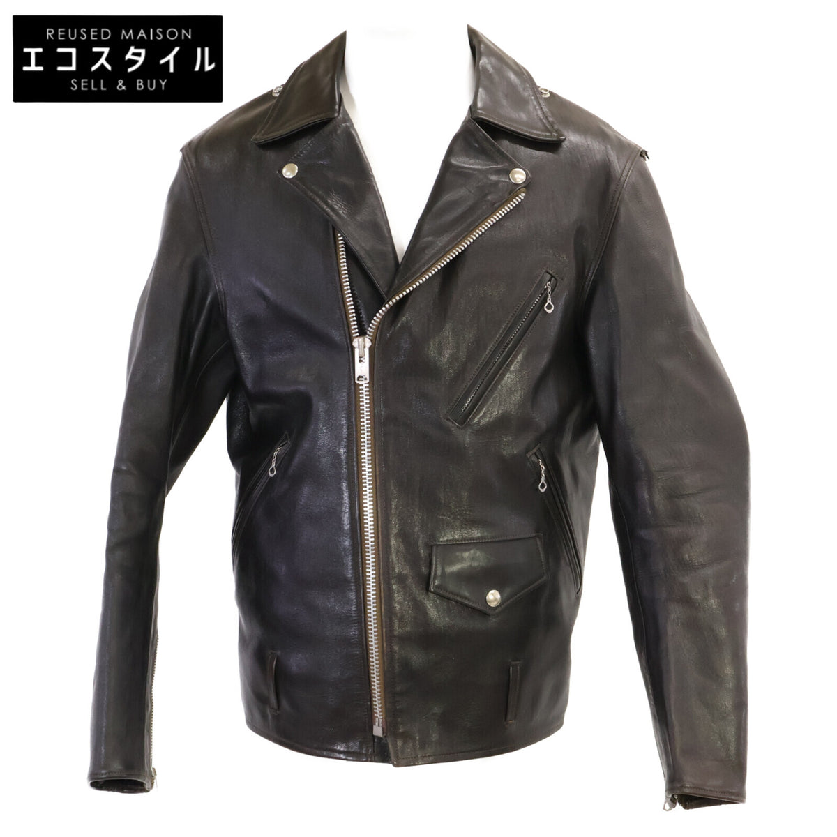 FINECREEKLEATHERS ファインクリークレザーズ Leon Custom レオンカスタム ホースハイド ダブルライダースジャケット ジャケット