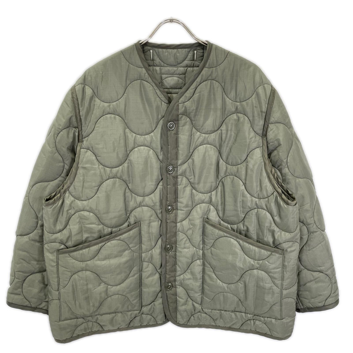HYKE ハイク 17402 カーキ ナイロン QUILTED LINER JACKET/キルティングライナージャケット ジャケット