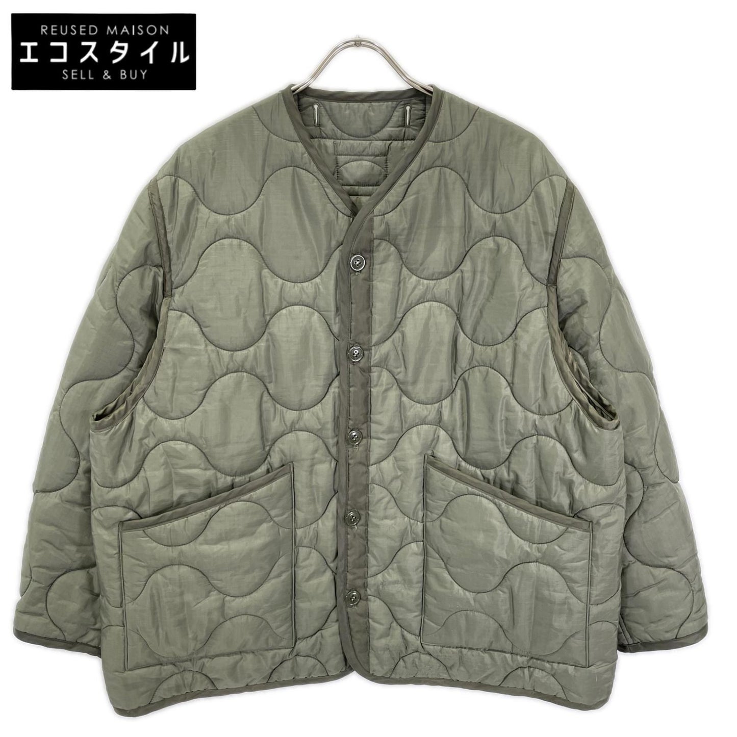 HYKE ハイク 17402 カーキ ナイロン QUILTED LINER JACKET/キルティングライナージャケット ジャケット