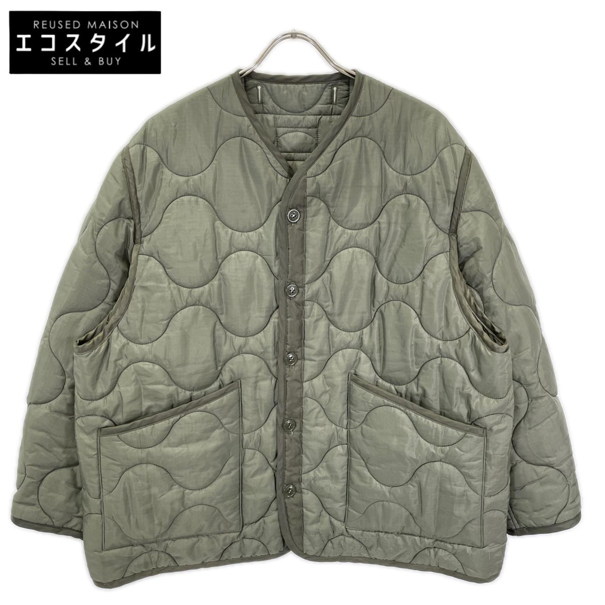 HYKE ハイク 17402 カーキ ナイロン QUILTED LINER JACKET/キルティングライナージャケット ジャケット
