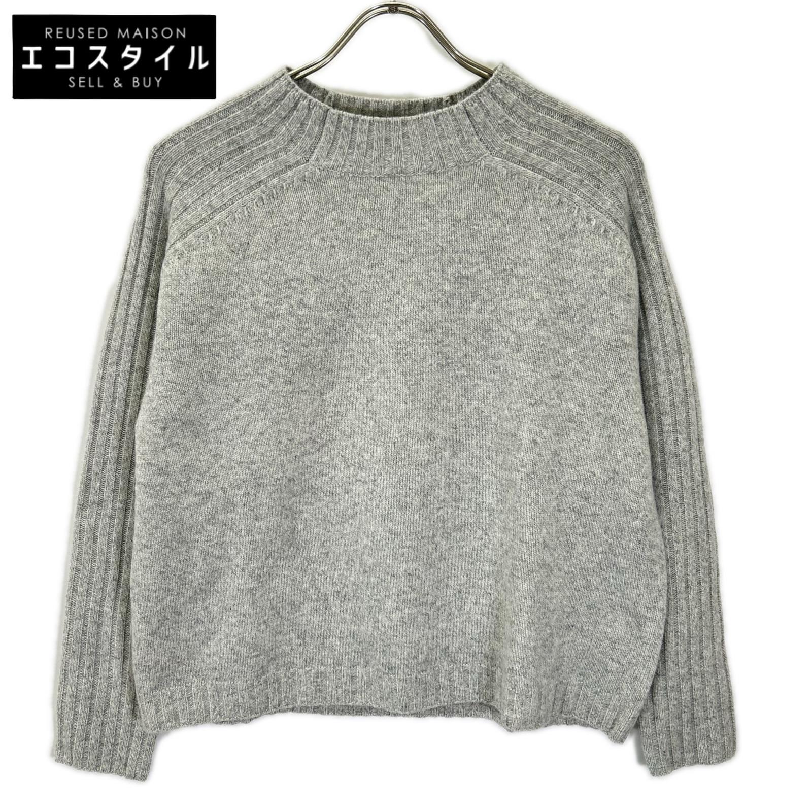 theory luxe セオリーリュクス 24年製 グレー ウール カシミヤ混 MORBI JAY 長袖 ニットセーター トップス