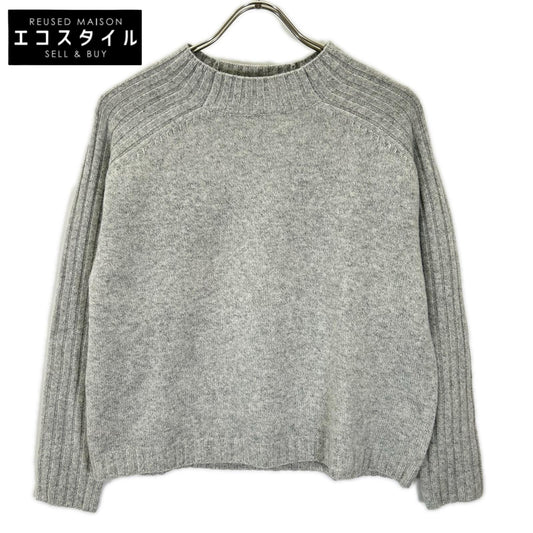 theory luxe セオリーリュクス 24年製 グレー ウール カシミヤ混 MORBI JAY 長袖 ニットセーター トップス