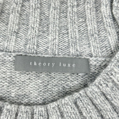 theory luxe セオリーリュクス 24年製 グレー ウール カシミヤ混 MORBI JAY 長袖 ニットセーター トップス