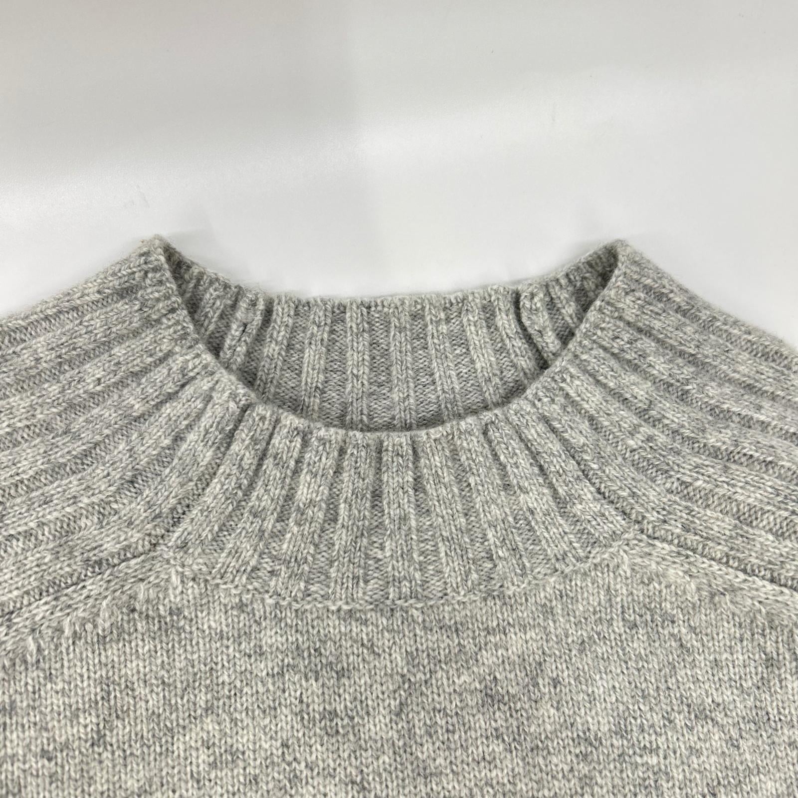 theory luxe セオリーリュクス 24年製 グレー ウール カシミヤ混 MORBI JAY 長袖 ニットセーター トップス