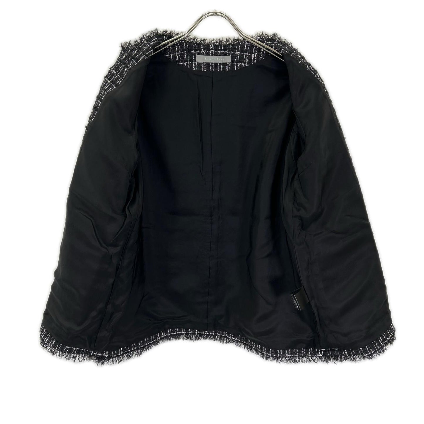 theory luxe セオリーリュクス 03-5104149 25年製 ブラック Noma Tweed Molly Jacket/ツイードジャケット ジャケット