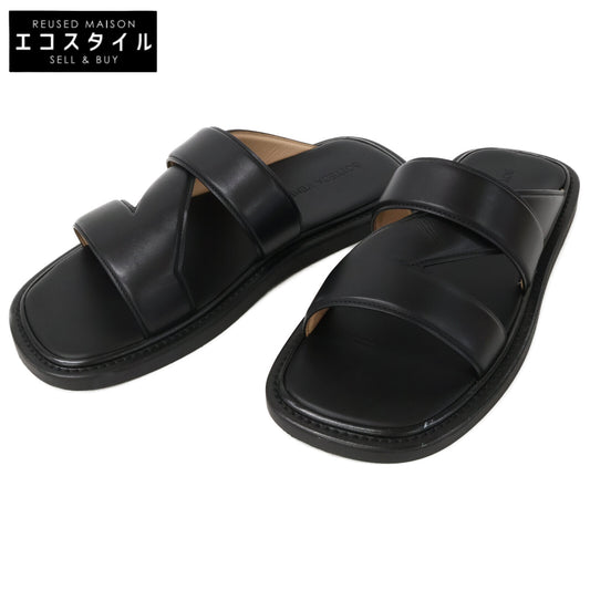 BOTTEGA VENETA ボッテガヴェネタ 【美品】651420 BAND SANDALS クロスバンド コンフォート レザーサンダル シューズ