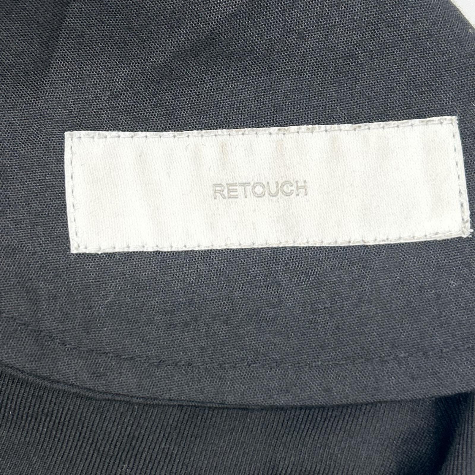 RETOUCH リタッチ ブラック ツータックスラック スパンツ ボトムス