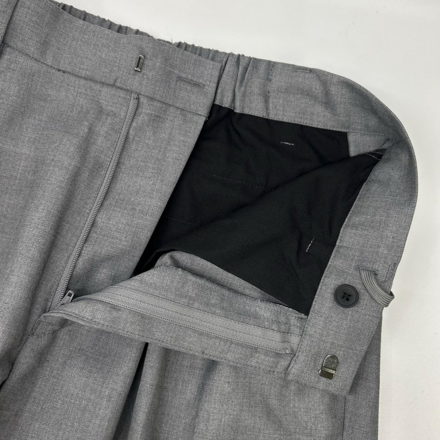 RETOUCH リタッチ ライトグレー ツータックスラック スパンツ ボトムス