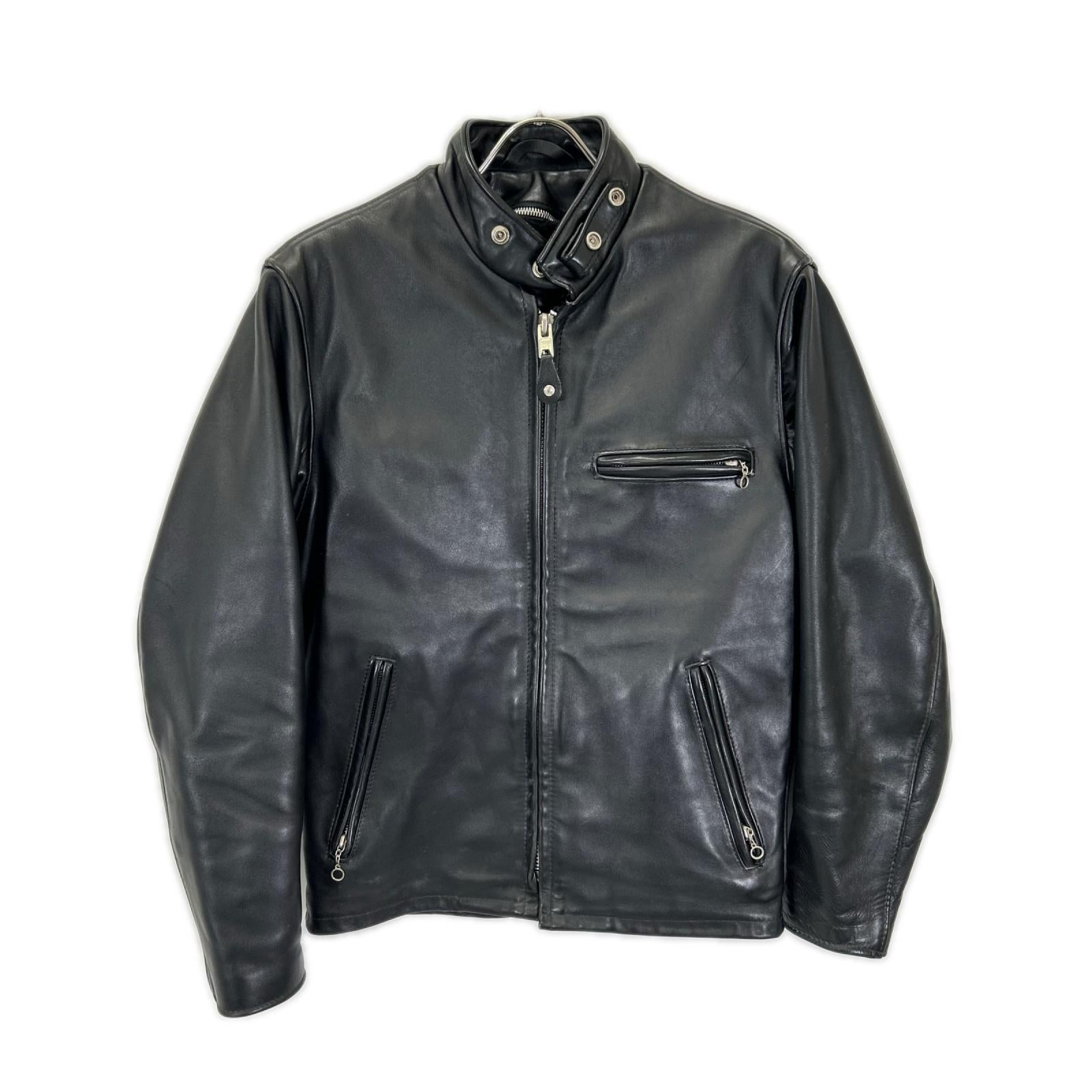 schott ショット ブラック 641 ライナー付きシングルライダースジャケット ジャケット