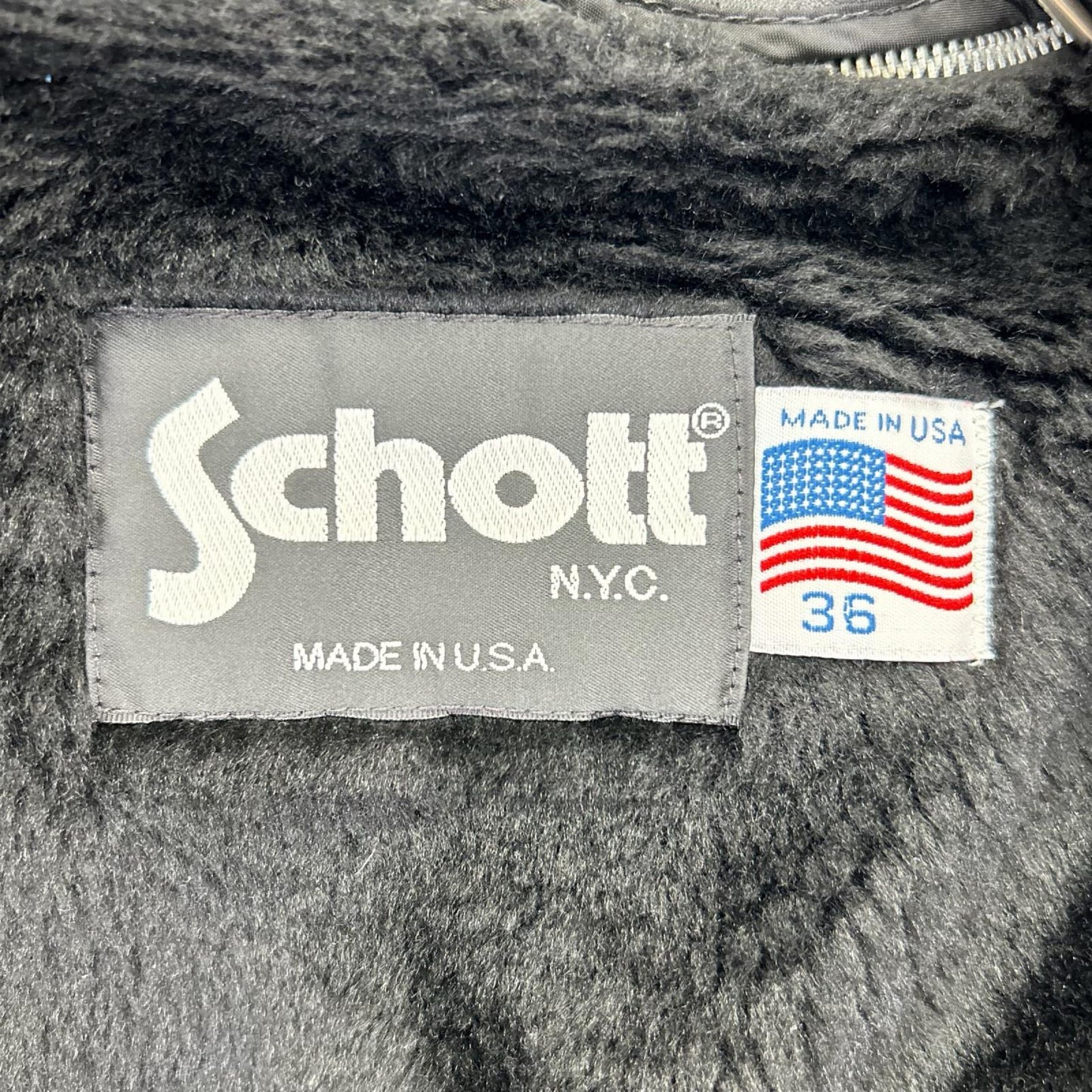 schott ショット ブラック 641 ライナー付きシングルライダースジャケット ジャケット