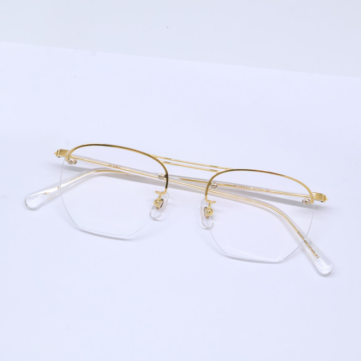 ayame アヤメ 【美品】HIGHWAY YG ハイウェイ ツーポイント ストロベリーシェイプ アイウェア 眼鏡