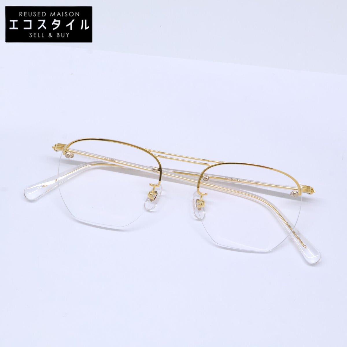 ayame アヤメ 【美品】HIGHWAY YG ハイウェイ ツーポイント ストロベリーシェイプ アイウェア 眼鏡