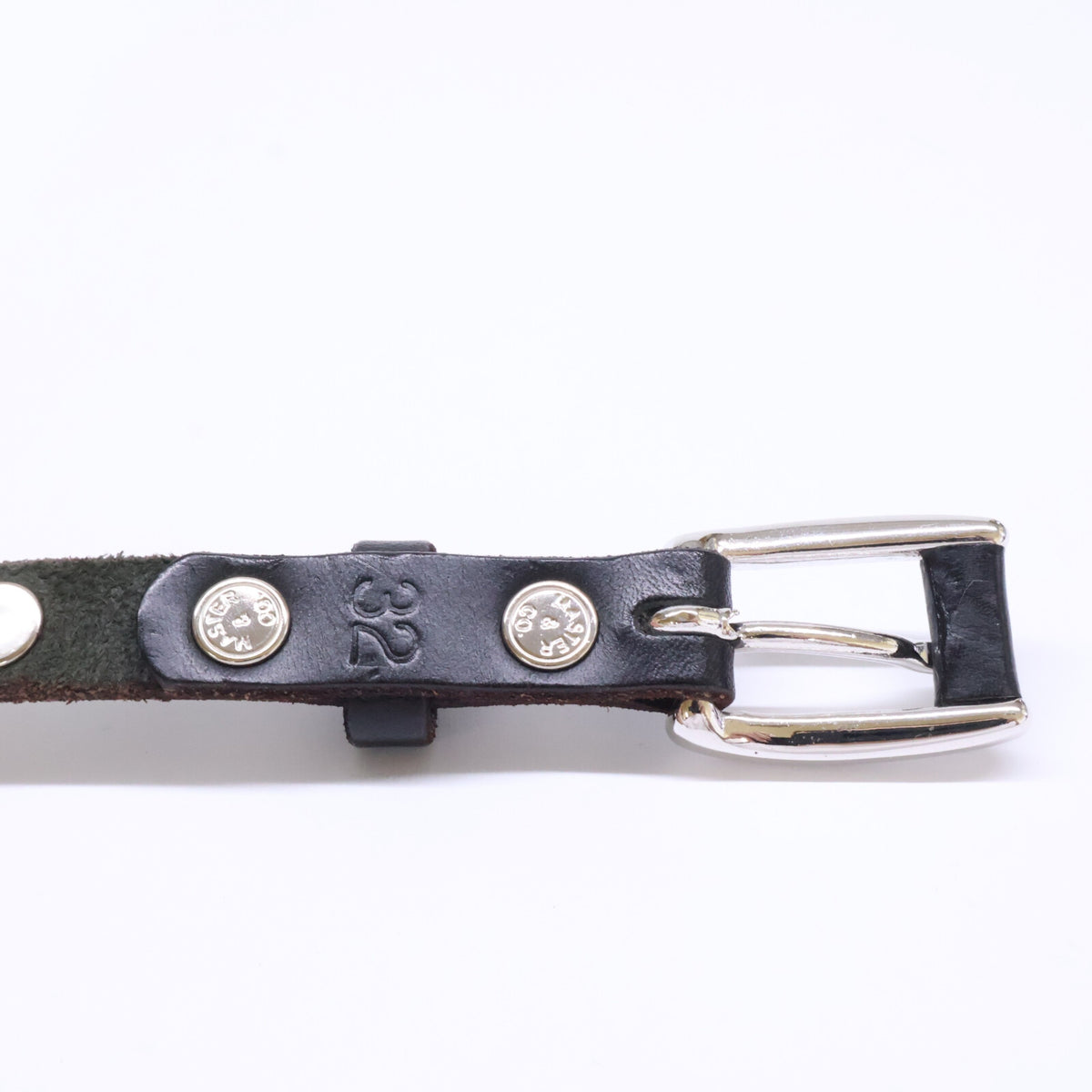 MASTER&Co. マスターアンドコー 【美品】MC1605 DAYTONA STUDS 15mm BELT デイトナスタッズ レザー ベルト