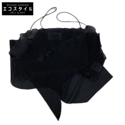 todo kotohayokozawa トゥードゥー コトハヨコザワ ブラック wave camisole プリーツデザインキャミソール ビスチェ トップス