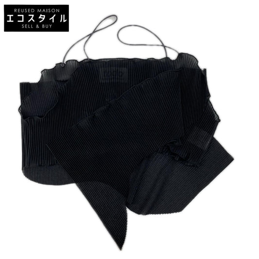 todo kotohayokozawa トゥードゥー コトハヨコザワ ブラック wave camisole プリーツデザインキャミソール ビスチェ トップス