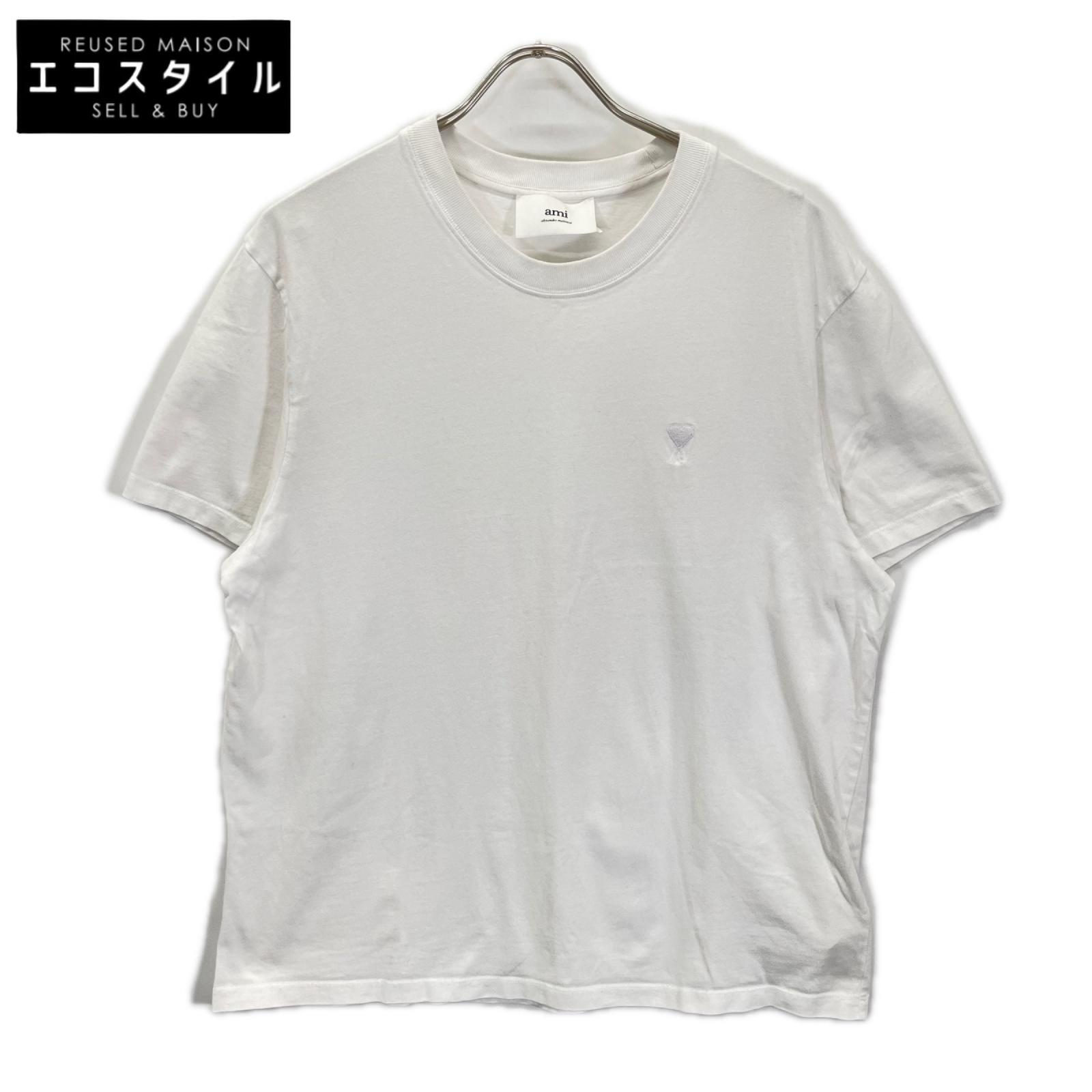 AMI PARIS アミパリス UTS003.724 25SS ホワイト AMI DE COEUR TSHIRT Tシャツ トップス