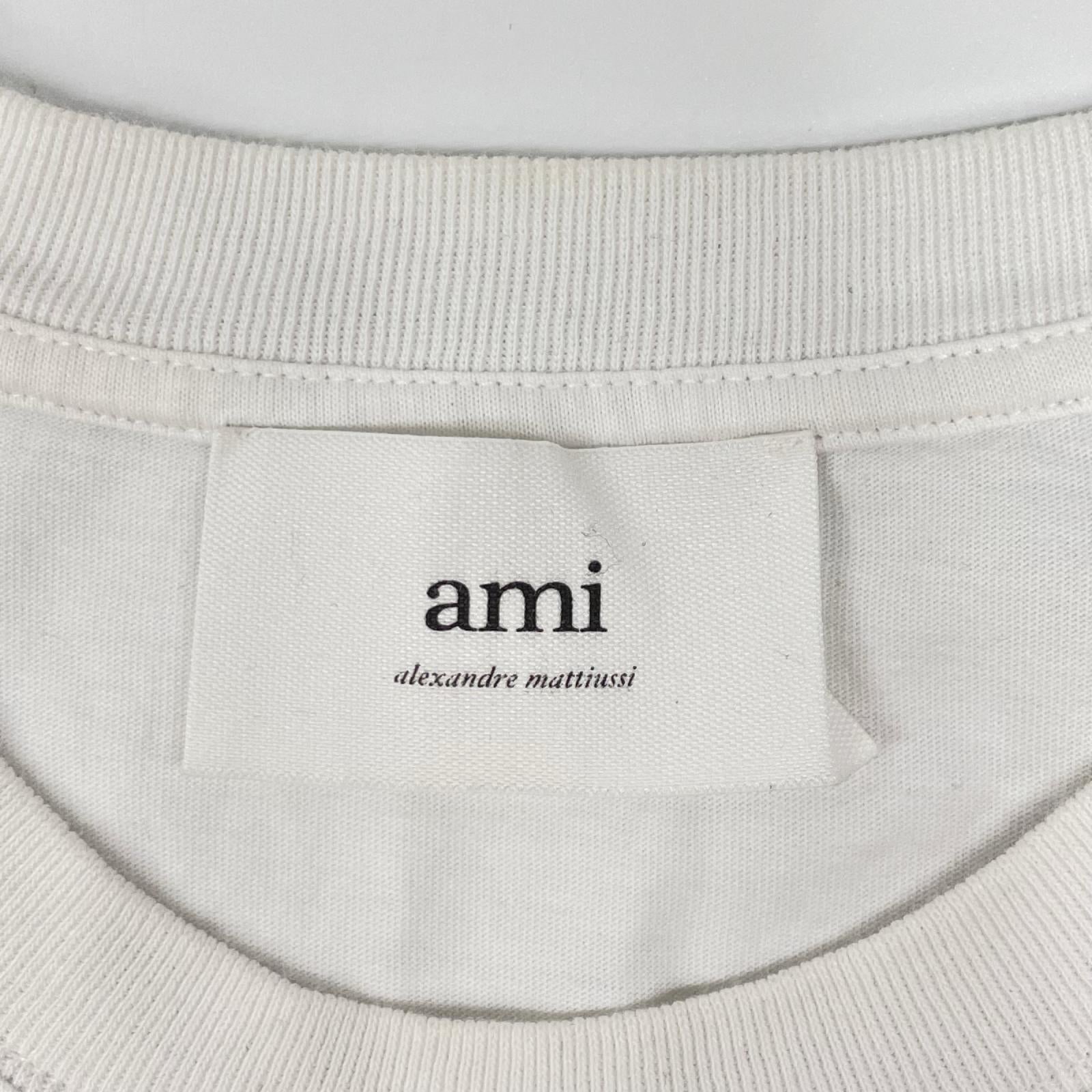 AMI PARIS アミパリス UTS003.724 25SS ホワイト AMI DE COEUR TSHIRT Tシャツ トップス