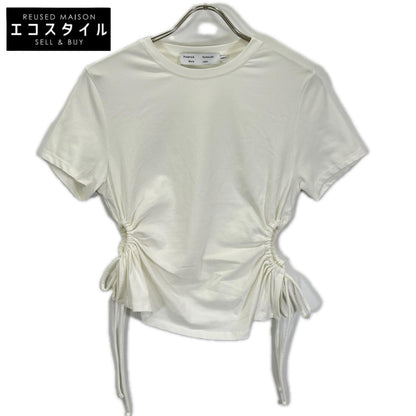 Proenza Schouler プロエンザスクーラー 【White Label】ホワイト サイドドローストリングギャザーTシャツ トップス