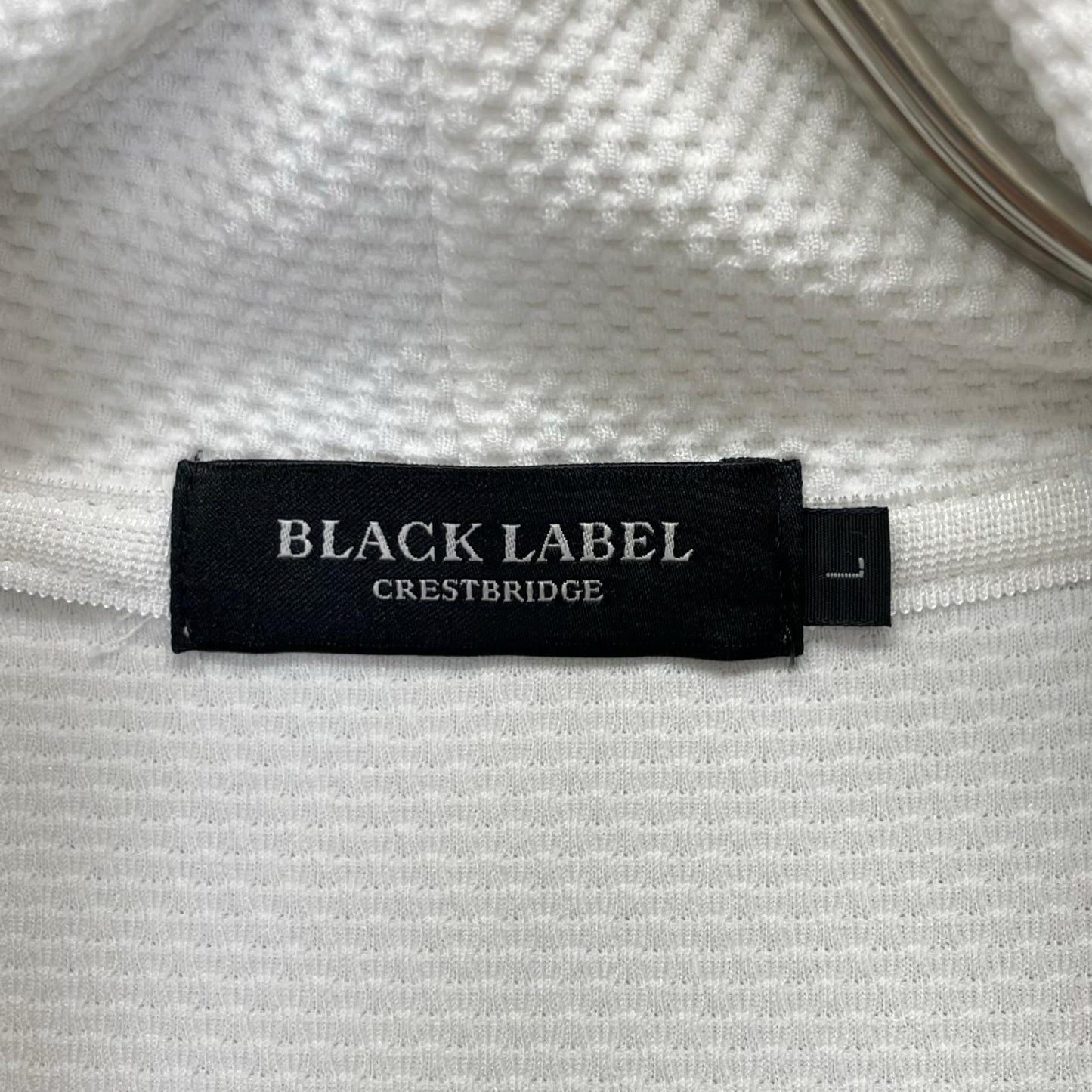 BLACK LABEL CRESTBRIDGE ブラックレーベルクレストブリッジ ホワイト チェック柄フード 長袖パーカー トップス