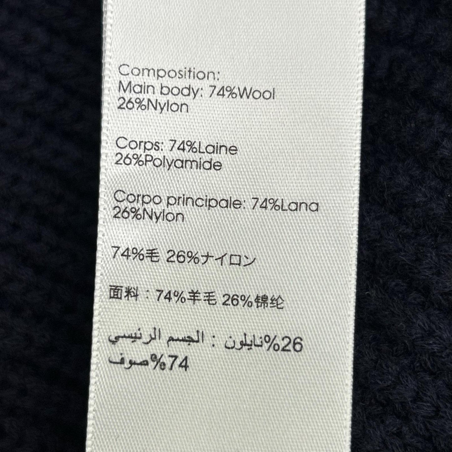 3.1 Phillip lim スリーワンフィリップリム ネイビー ウール ケーブルニット 比翼ボタン カーディガン トップス