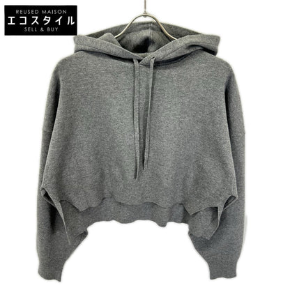 ENFOLD エンフォルド 25AW 300IA170-1861 グレー レーヨン混 CROPPED HOODED PULLOVER トップス
