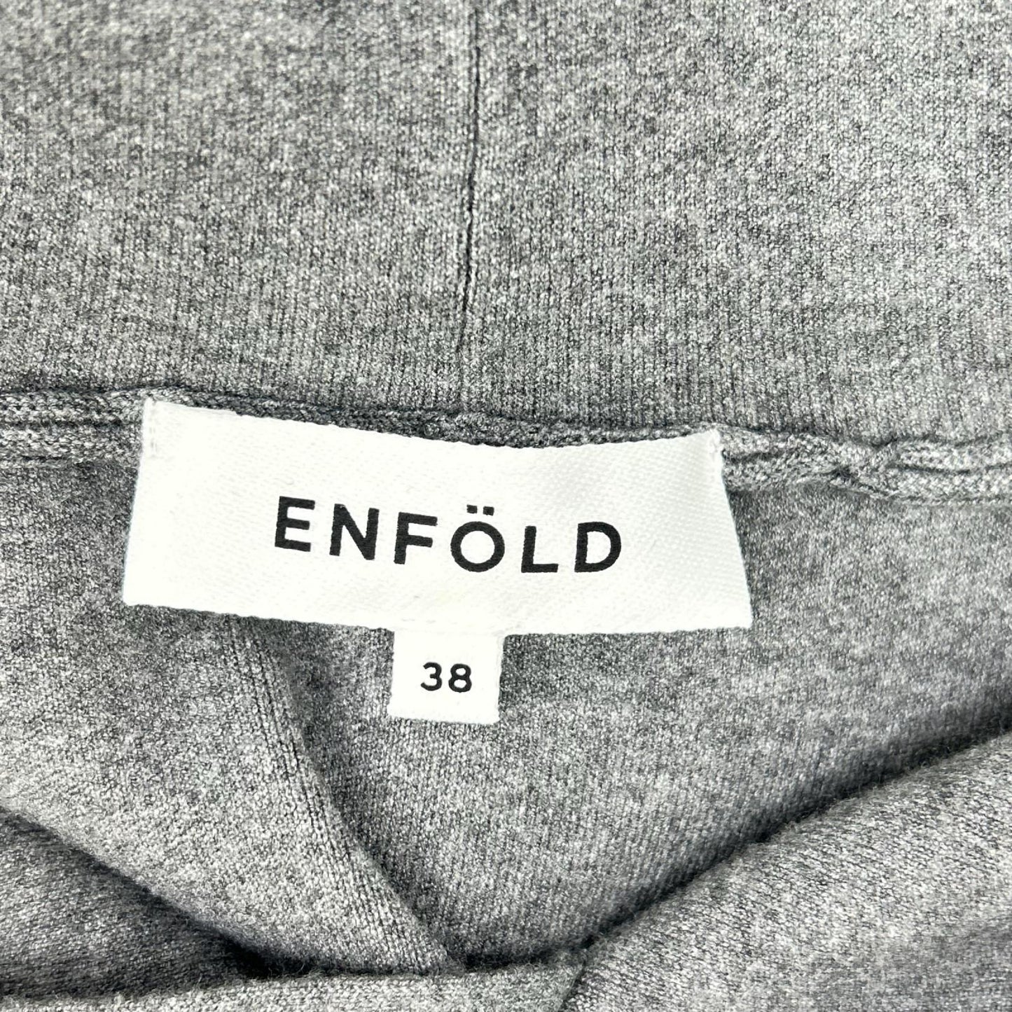 ENFOLD エンフォルド 25AW 300IA170-1861 グレー レーヨン混 CROPPED HOODED PULLOVER トップス