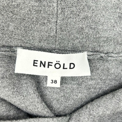 ENFOLD エンフォルド 25AW 300IA170-1861 グレー レーヨン混 CROPPED HOODED PULLOVER トップス