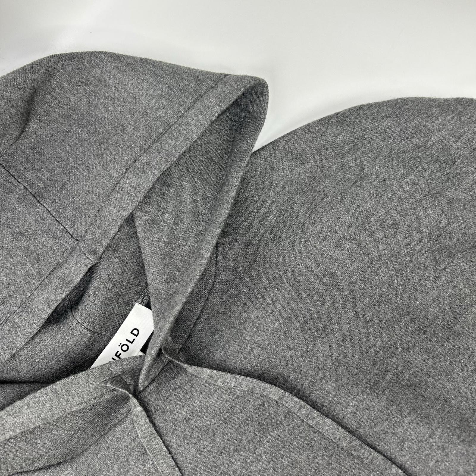 ENFOLD エンフォルド 25AW 300IA170-1861 グレー レーヨン混 CROPPED HOODED PULLOVER トップス