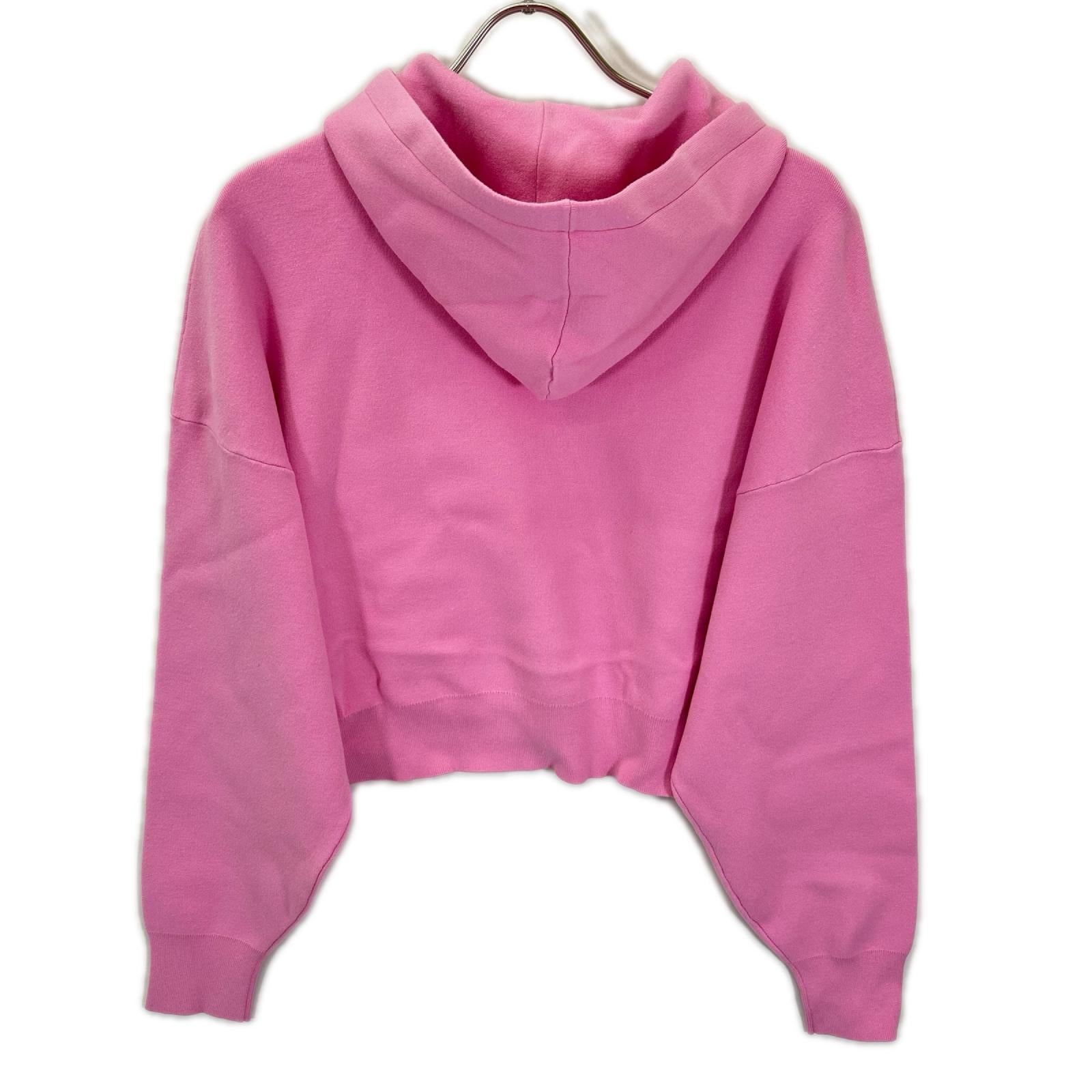 ENFOLD エンフォルド 25AW 300IA170-1861 ピンク レーヨン混 CROPPED HOODED PULLOVER トップス