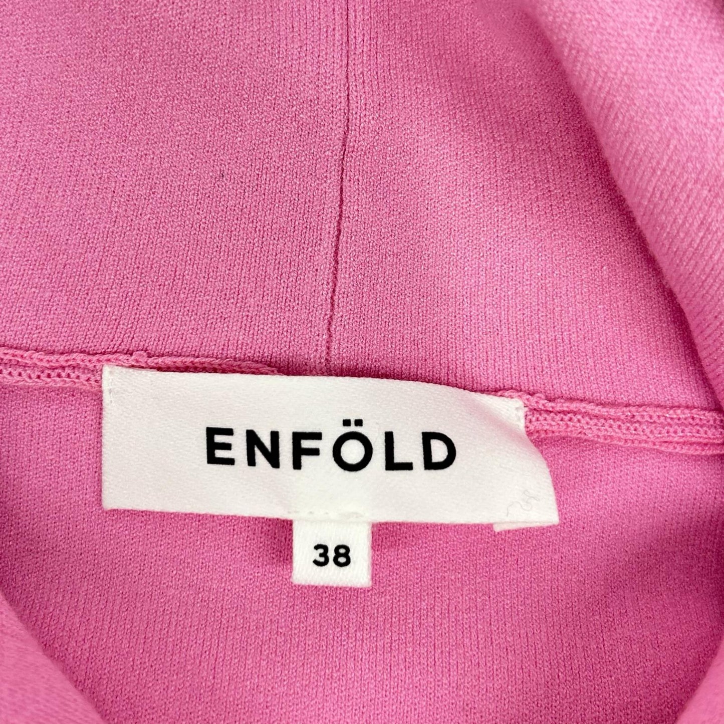 ENFOLD エンフォルド 25AW 300IA170-1861 ピンク レーヨン混 CROPPED HOODED PULLOVER トップス
