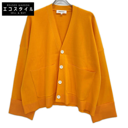 ENFOLD エンフォルド 26SS 300JS170-0951 オレンジ レーヨン混 BOX WIDE-CARDIGAN トップス
