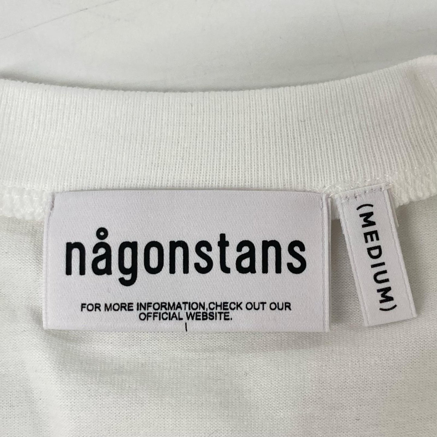 nagonstans ナゴンスタンス 25AW 470IA480-0621 ホワイト×ブルー コットン ストライプドッキング ロングスリーブカットソー トップス