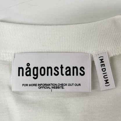 nagonstans ナゴンスタンス 25AW 470IA480-0621 ホワイト×ブルー コットン ストライプドッキング ロングスリーブカットソー トップス