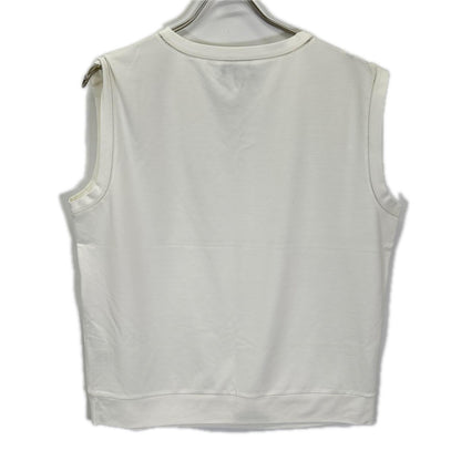 Theory セオリー 25SS 01-5201011 ホワイト レーヨン混 Interlock Knit 2 Muscle Tee トップス