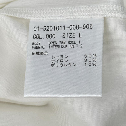 Theory セオリー 25SS 01-5201011 ホワイト レーヨン混 Interlock Knit 2 Muscle Tee トップス